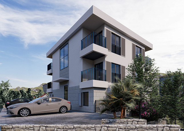 Apartments in a new modern building in Igalo.